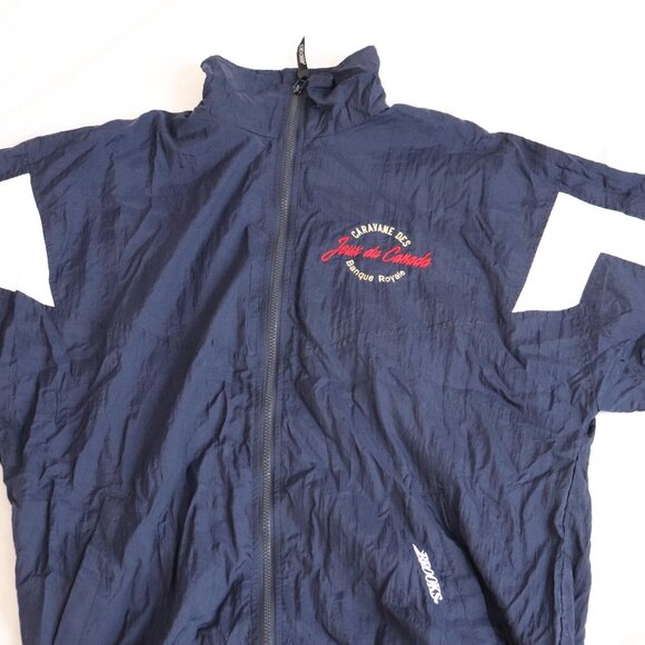 Vintage 1999 Brooks Windbreaker Navy/White NOS Canada Games Large - Picture 8 of 12